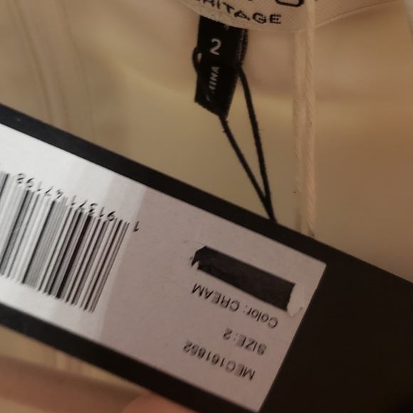 HALSTON HERITAGE Cream Dress - Picture 2 of 4